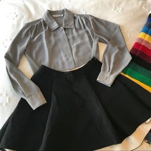 McGinn asymmetrical swing skirt with pockets SZ M